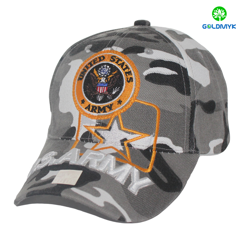 Camo Material Six Panels acrylic baseball cap  迷彩素材 6 パネル アクリル ベースボール キャップ