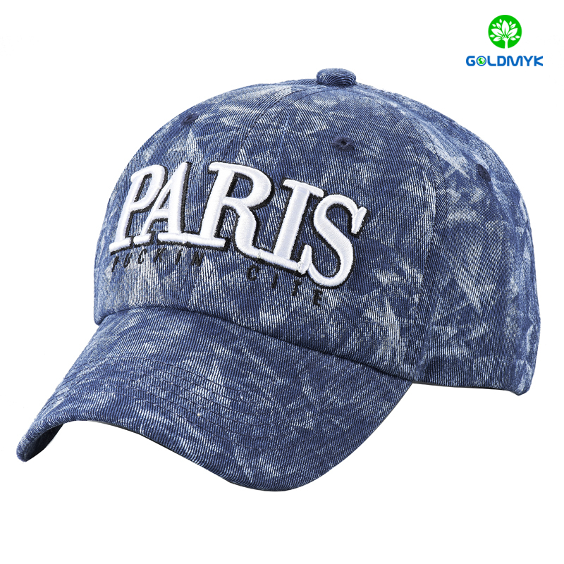 Custom 3D logo embroidery fashion material baseball Cap カスタム 3D ロゴ刺繍ファッション素材ベースボール キャップ