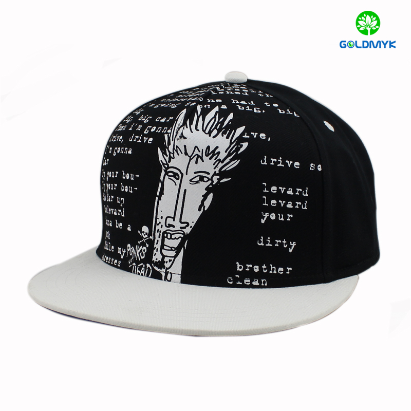 Snapback cap with scrawl printing logo 走り書きロゴ入りスナップバック キャップ