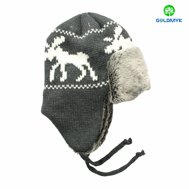 Best quality 100% cotton cute antenna knit hat 最高品質の綿100%のかわいいアンテナニット帽