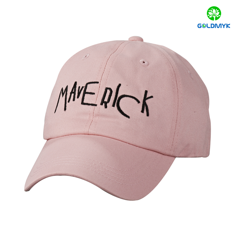 Custom 100% Cotton Six Panels Flat embroidery Cap カスタム 100% コットン 6 パネル フラット刺繍キャップ