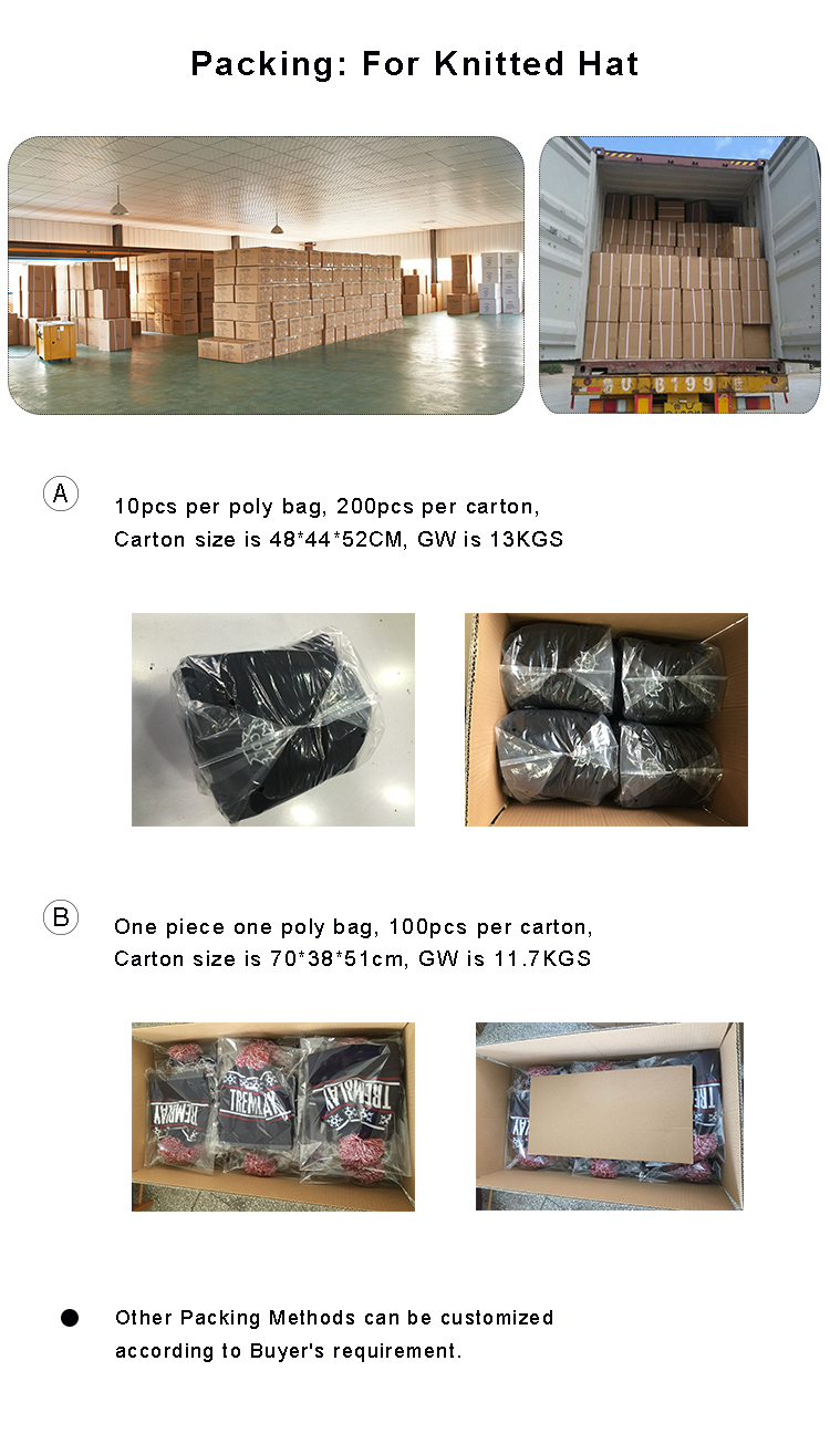 Packaging & Shipping for knitted hat ニット帽の梱包と発送