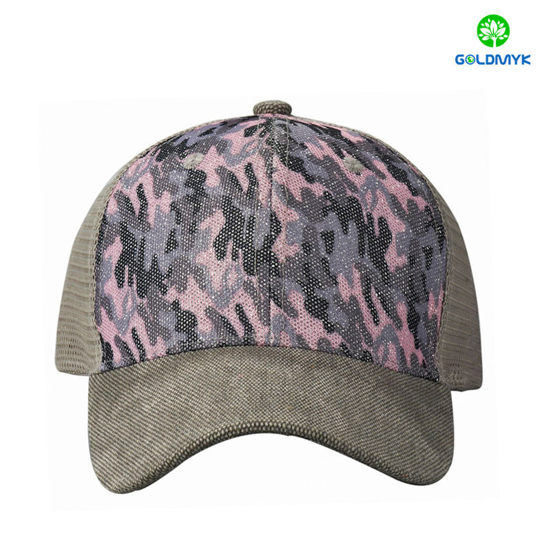 100% polyester 6 Panel blank trucker cap ポリエステル100%の6パネルブランクトラッカーキャップ