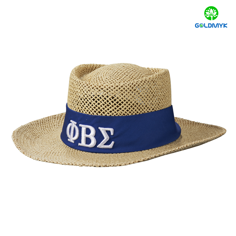 High quality Paper straw panama hat for men 男性用の高品質紙ストローパナマハット