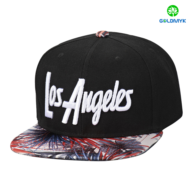 Custom 3D embroidery and sublimation printing acrylic snapback manufacturer  カスタム 3D 刺繍と昇華プリントのアクリル スナップバック メーカー