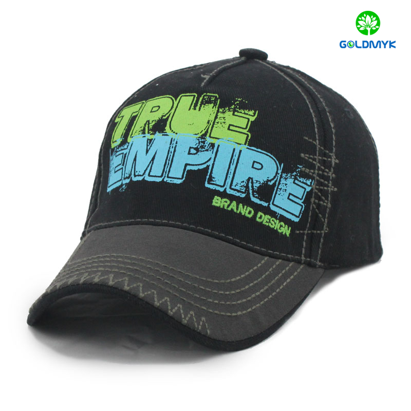 Custom Cotton Printing Five panels plain color baseball cap  カスタムコットンプリント5パネル無地ベースボールキャップ