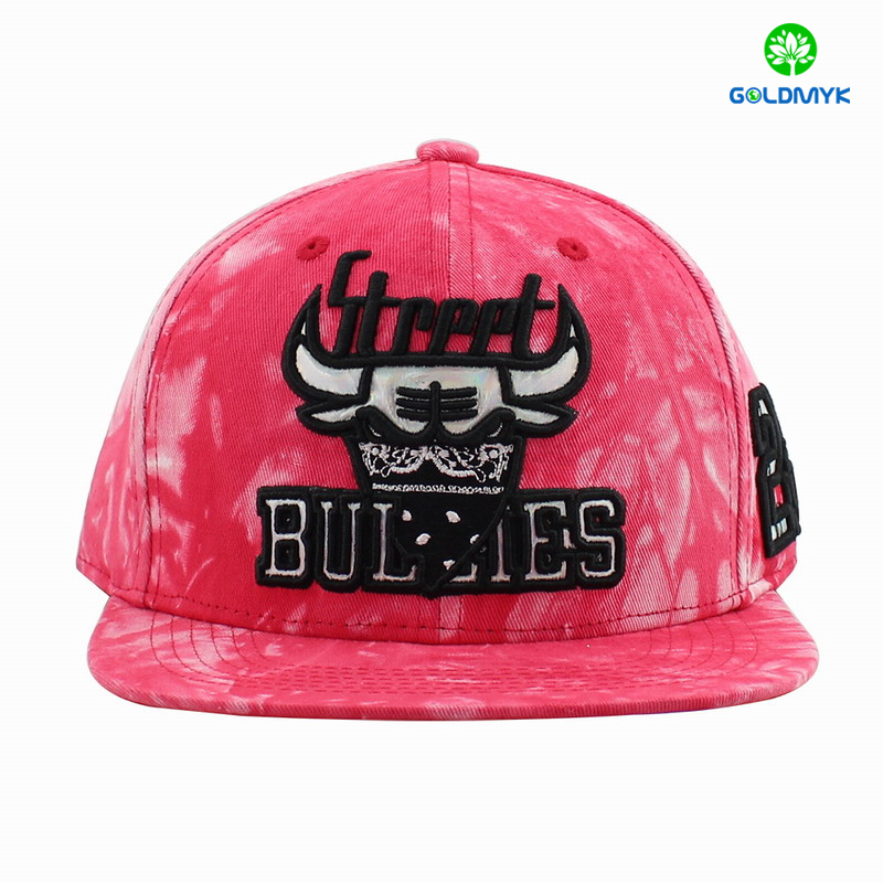 washed cotton embroidery custom snapback cap  ウォッシュドコットン刺繍カスタムスナップバックキャップ