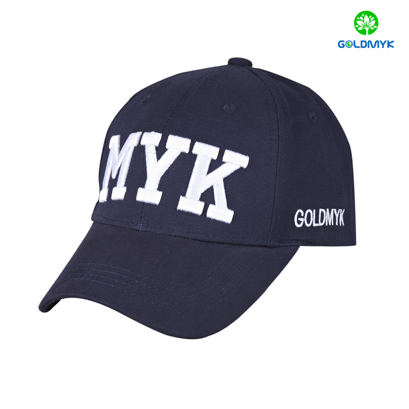 Custom Cotton twill Flat embroidery 6 panels Baseball Hat  カスタムコットンツイルフラット刺繍6パネル野球帽
