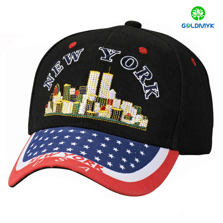 Six panel acrylic fabric plain color custom baseball cap 6パネルアクリル生地無地カスタムベースボールキャップ