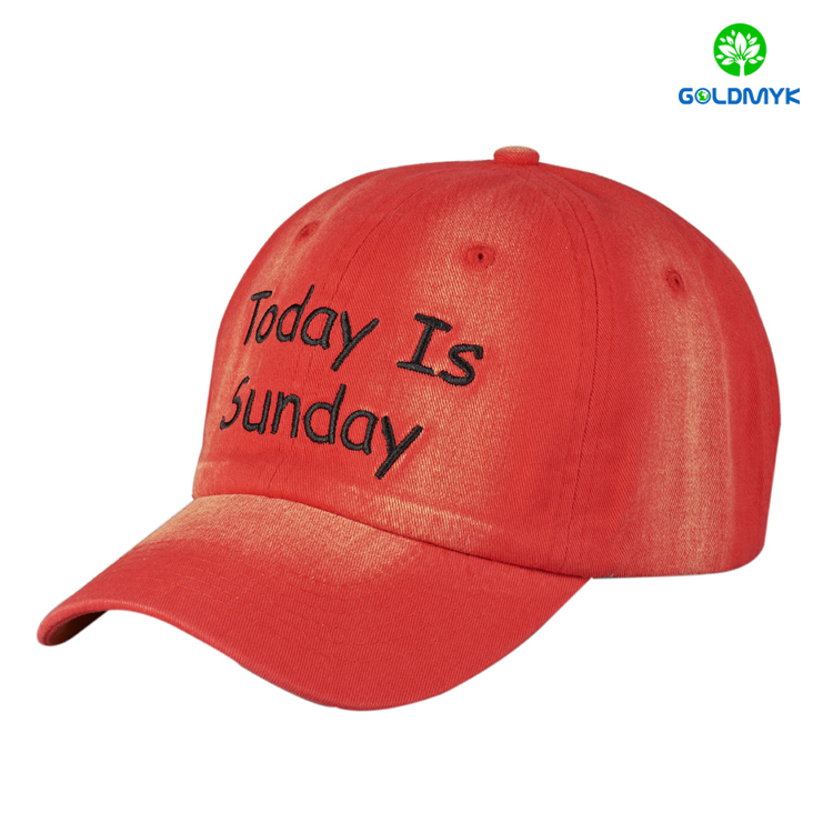 Embroidery cotton 6 panel custom baseball cap 刺繍コットン6パネルカスタムベースボールキャップ