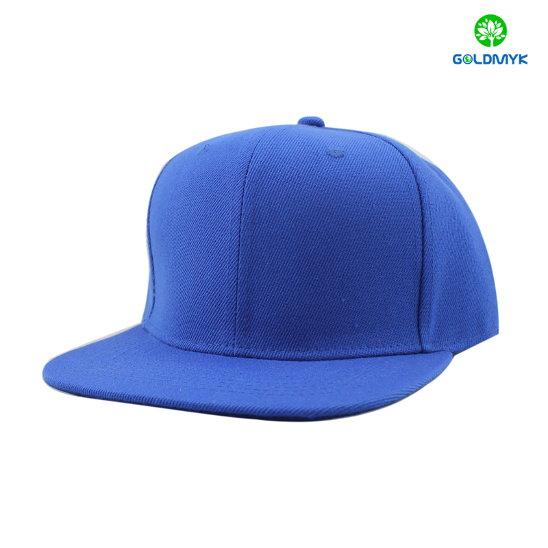 Acrylic blank royal blue snapback cap アクリルブランクロイヤルブルースナップバックキャップ