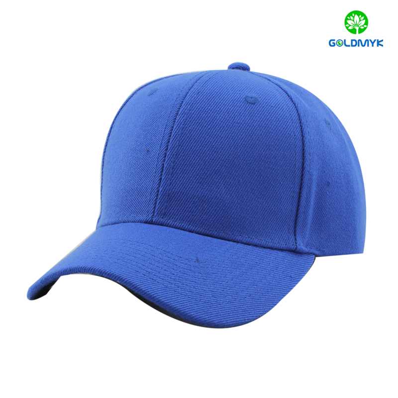 100% Acrylic blank sport cap in royal blue color ロイヤルブルー色のアクリル100%ブランクスポーツキャップ