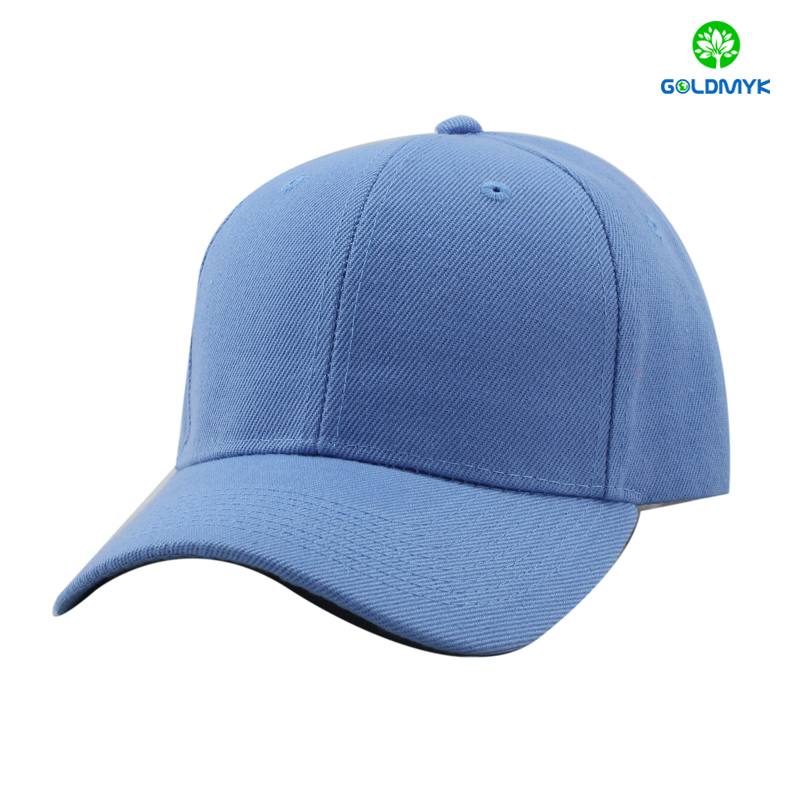 Light blue acrylic six panel sports cap ライトブルーのアクリル 6 パネル スポーツ キャップ