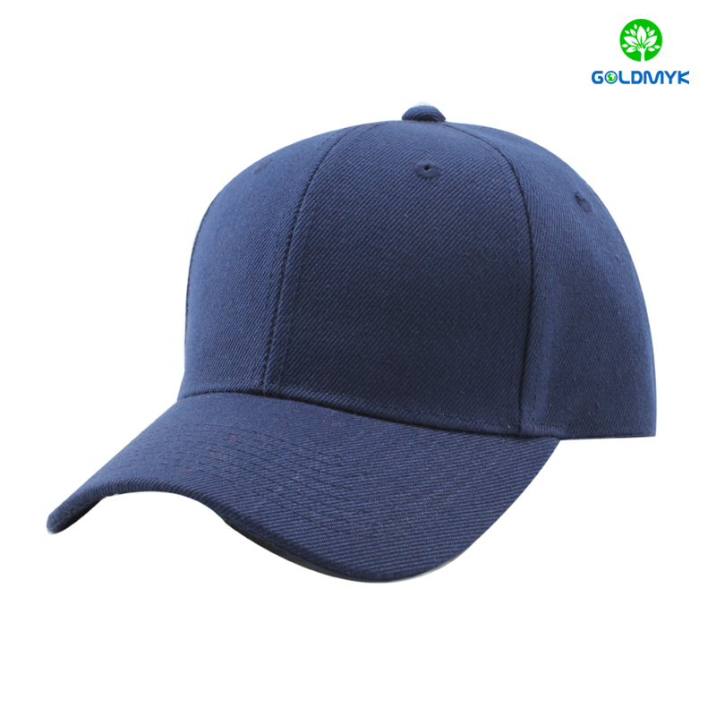 Navy blue blank acrylic baseball cap ネイビーブルーのブランクアクリルベースボールキャップ