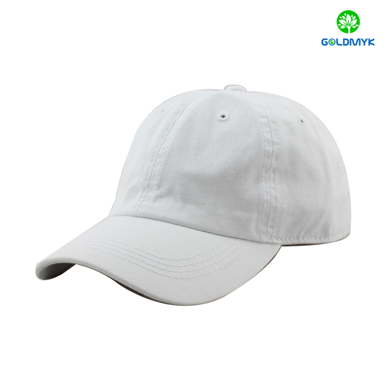 Washed blank baseball cap with cotton material コットン素材のウォッシュドブランクベースボールキャップ