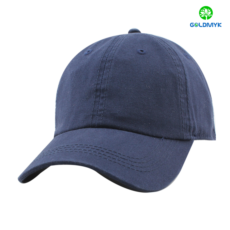 100% cotton blank navy color washed baseball cap コットン100%のブランクネイビーカラーのウォッシュドベースボールキャップ