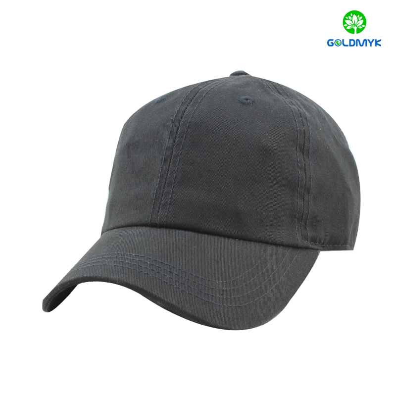 100% cotton blank black baseball cap 綿100%のブランクブラックベースボールキャップ