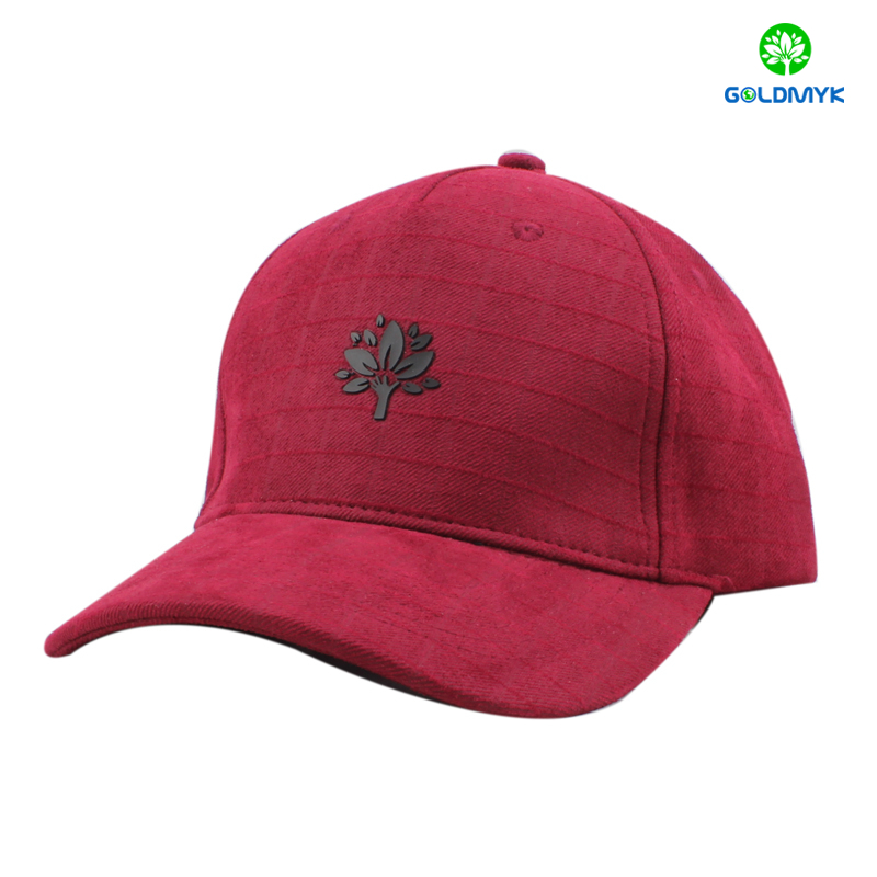 Polyester baseball cap with rubber printing ラバープリント入りポリエステルベースボールキャップ