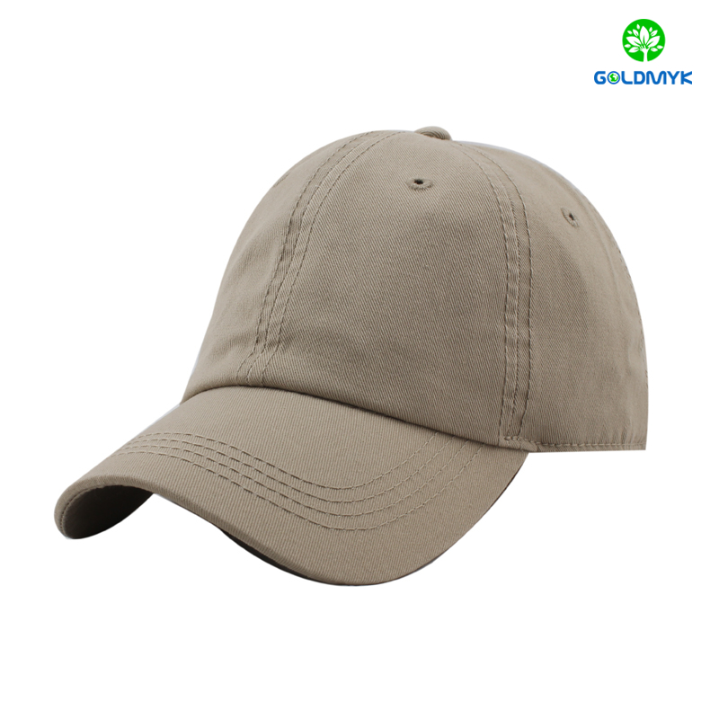 100% cotton blank gray baseball cap with thick stitching 綿100%のブランクグレーベースボールキャップ、太いステッチ入り