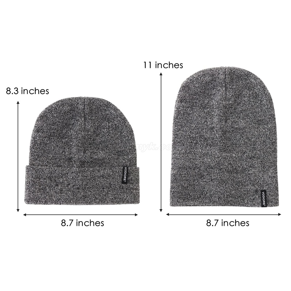 001102 heather gray knitted hat 001102 ヘザーグレーニット帽