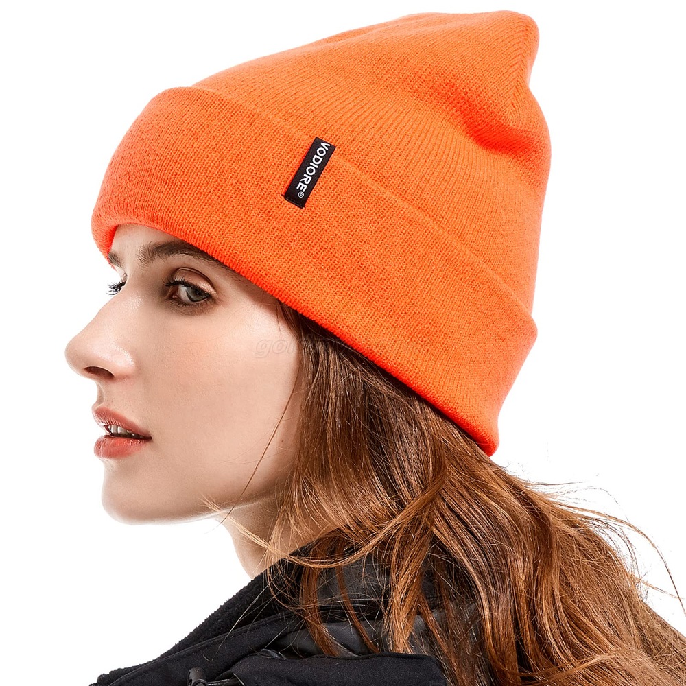 000601 orange knitted hat 000601 オレンジのニット帽