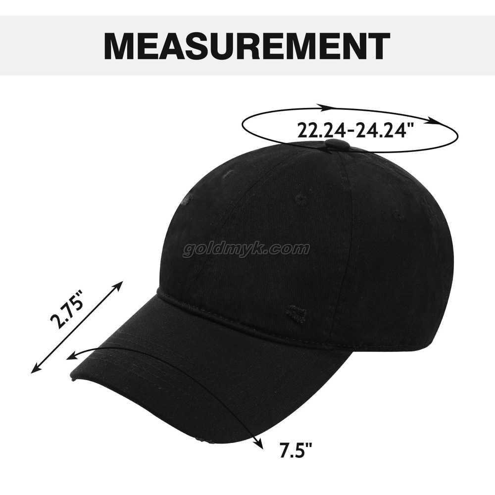 GK230106-001705 Broke Washed baseball cap GK230106-001705 ブロークウォッシュ ベースボールキャップ