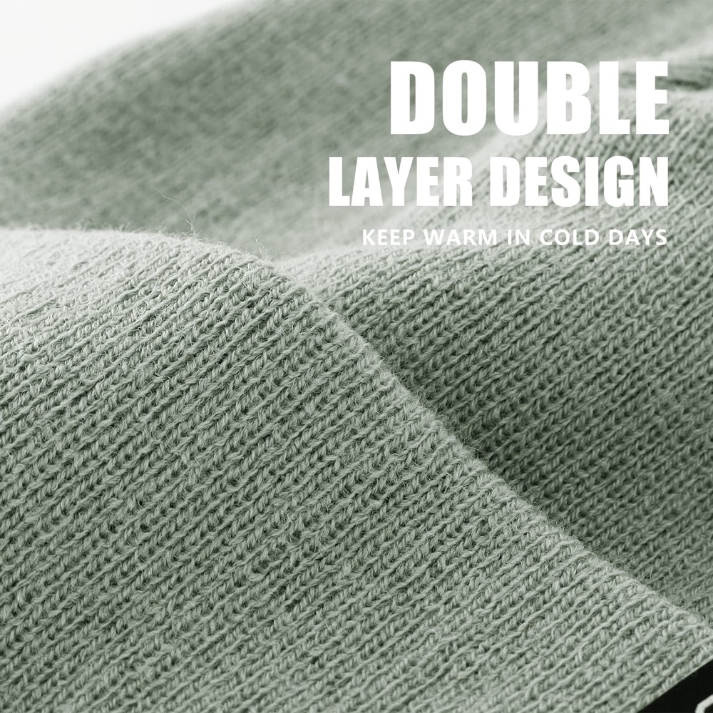000505 gray knitted hat 000505 グレーのニット帽