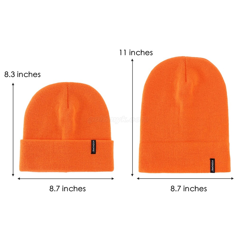 000603 orange knitted hat 000603 オレンジのニット帽