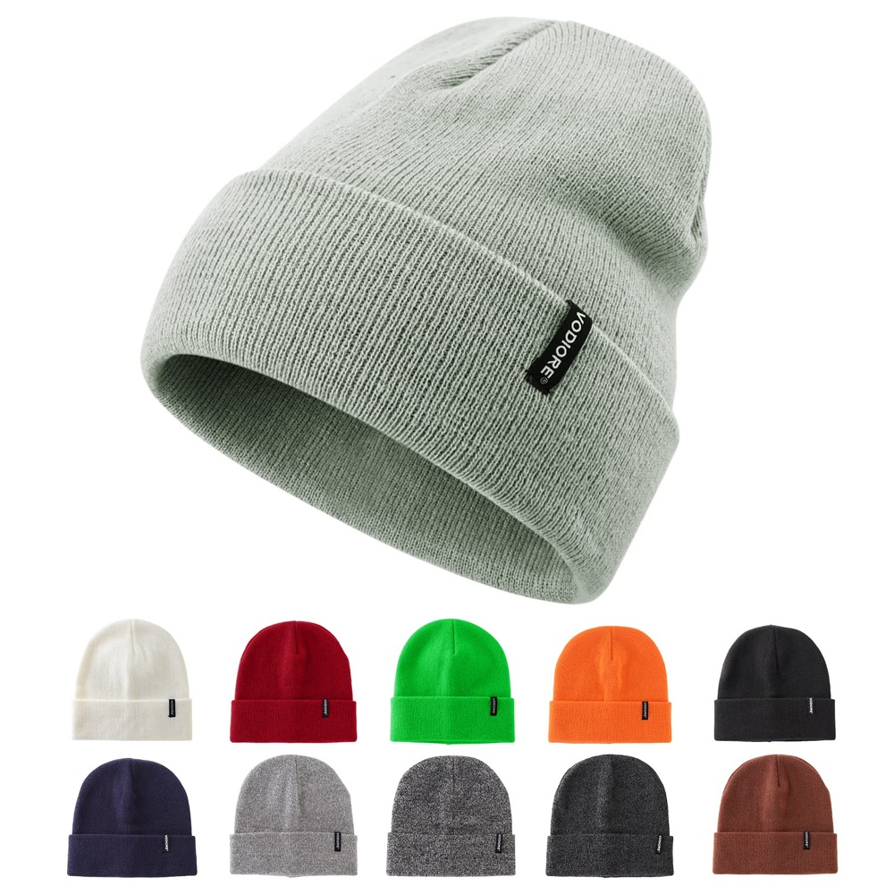 000507 gray knitted hat 000507 グレーのニット帽