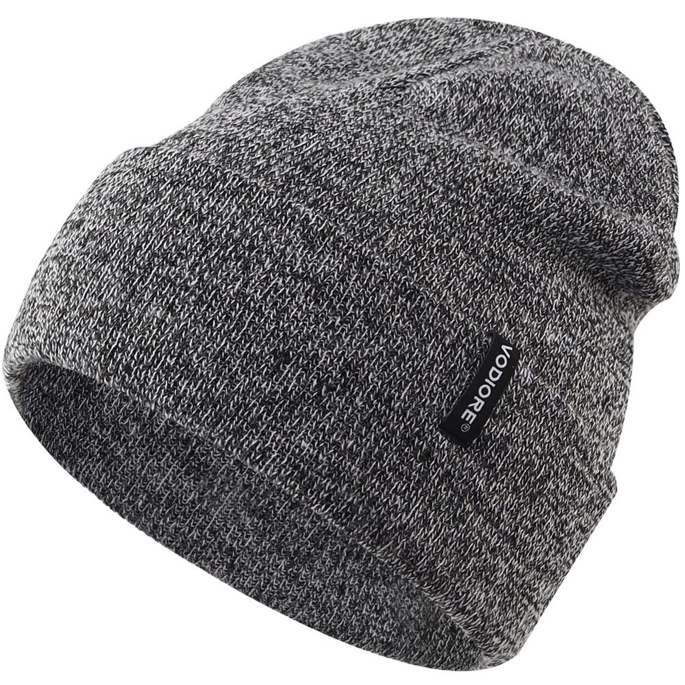 001101 heather gray knitted hat 001101 ヘザーグレーニット帽