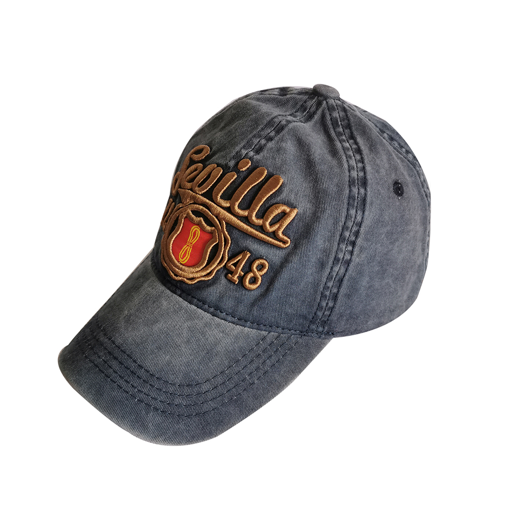 New Design Custom Made Pigment Washed 6 Panel Embroidery Baseball Hat 新しいデザインのカスタムメイド顔料洗浄 6 パネル刺繍野球帽