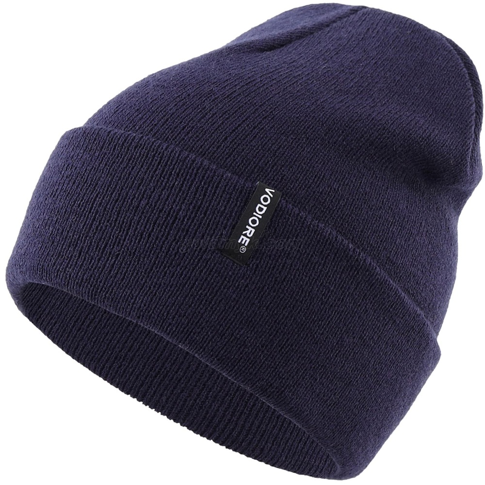 000201 navy blue knitted hat 000201 ネイビーブルーニット帽