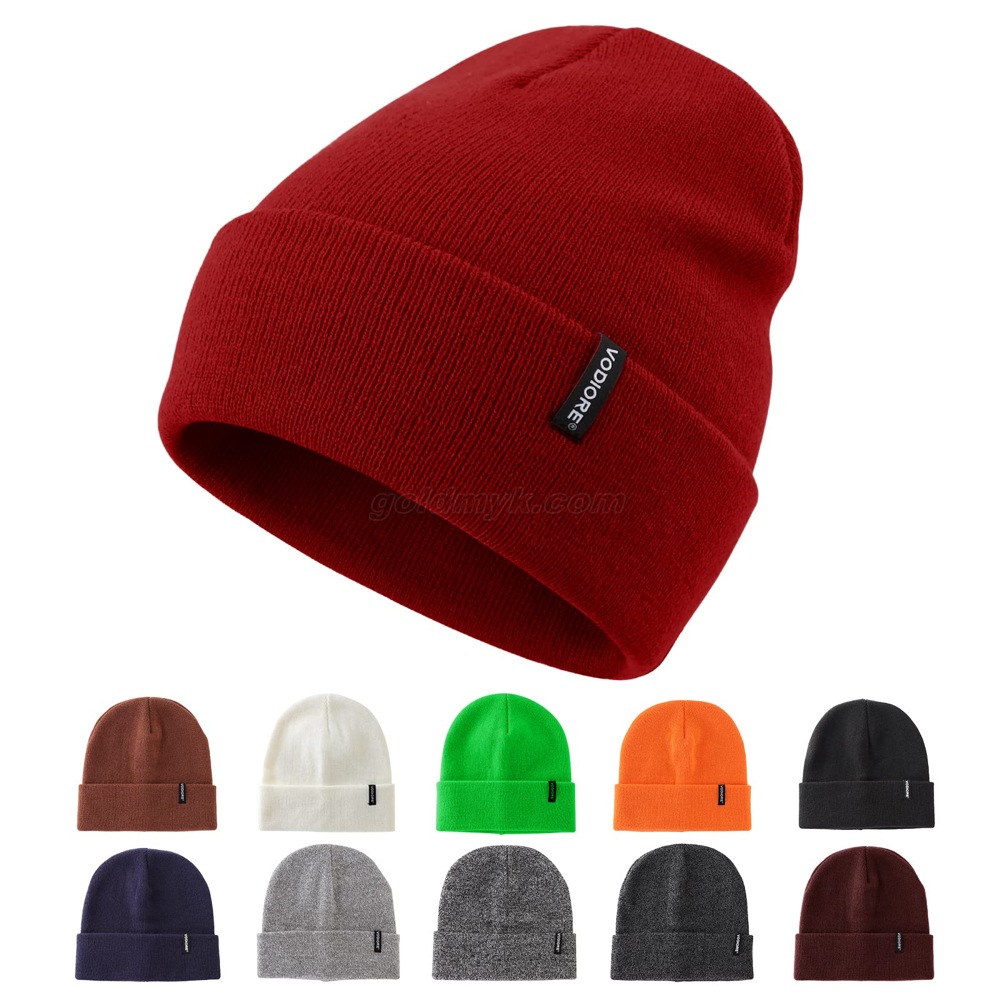 000402 red knitted hat 000402 赤いニット帽