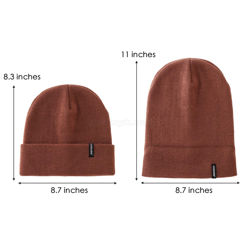 001203 brown knitted hat 001203 ブラウンニット帽