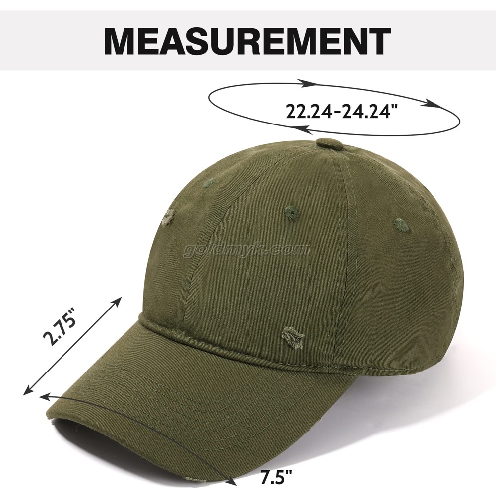 GK230106-001905 Broke Washed baseball cap GK230106-001905 ブロークウォッシュ ベースボールキャップ