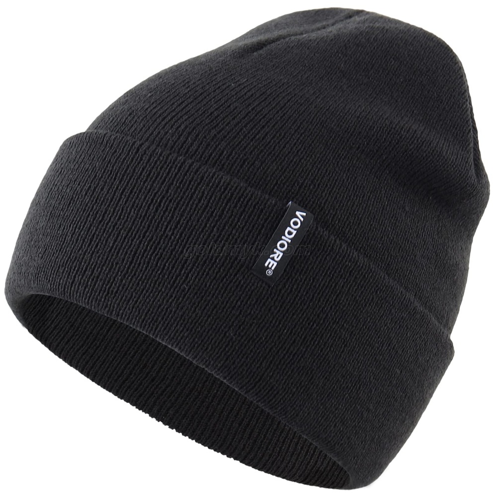 000301 black knitted hat 000301 黒のニット帽
