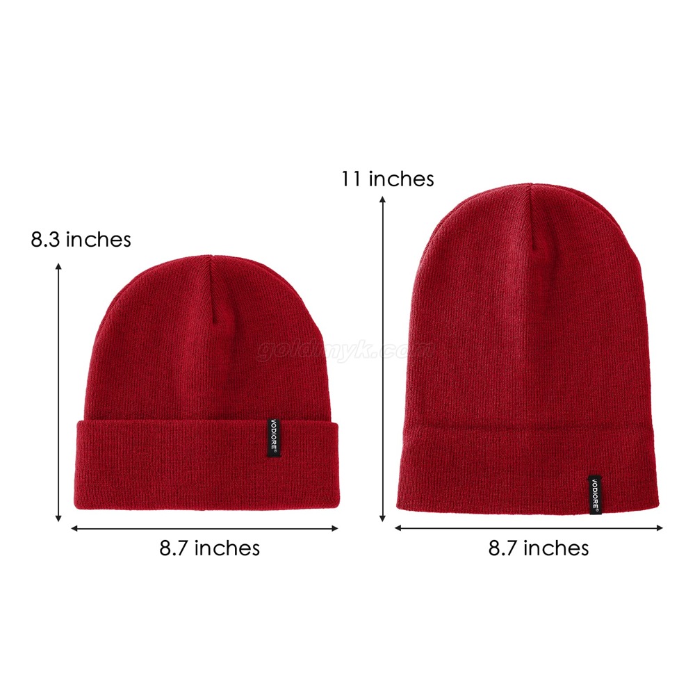 000403 red knitted hat 000403 赤いニット帽