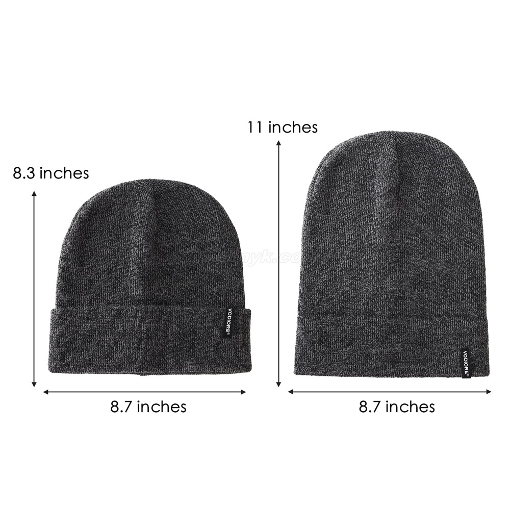 001003 dark heather gray knitted hat 001003 ダークヘザーグレー ニット帽