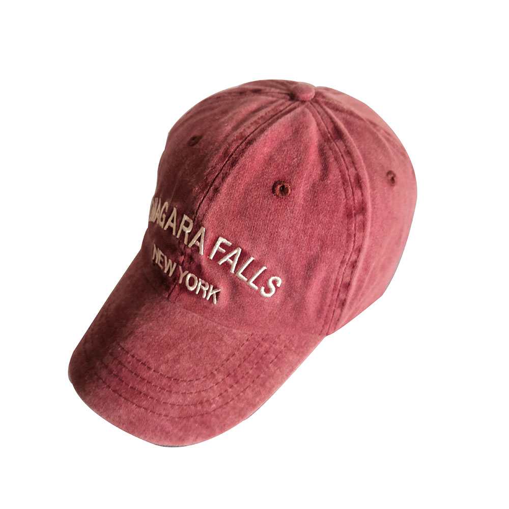 Custom made 100% cotton pigment washed 6 panel embroidery baseball hat カスタムメイドの綿 100% 顔料洗浄 6 パネル刺繍野球帽