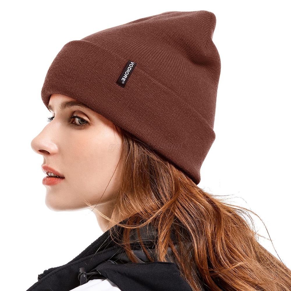 001201 brown knitted hat 001201 ブラウンニット帽