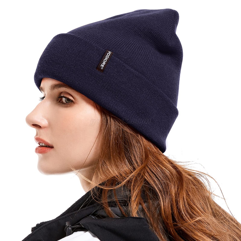 000202 navy blue knitted hat 000202 ネイビーブルーニット帽