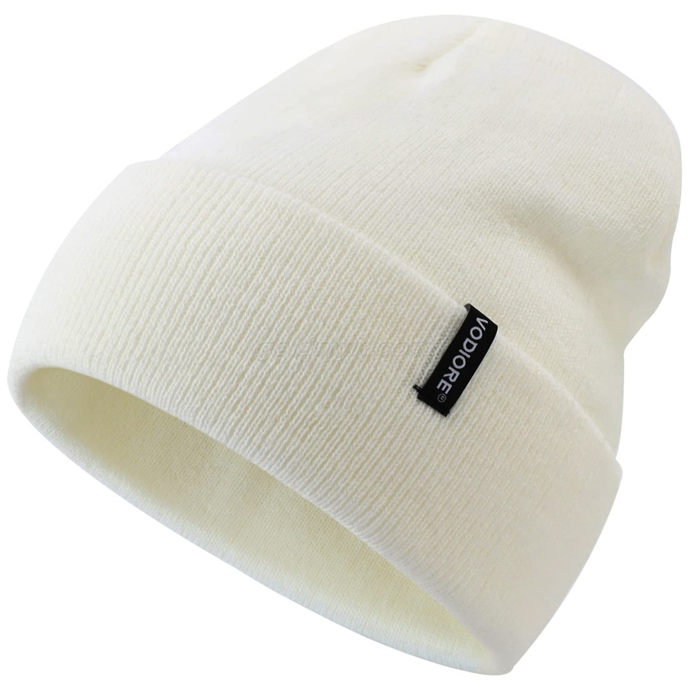 000101 white knitted hat 000101 白いニット帽