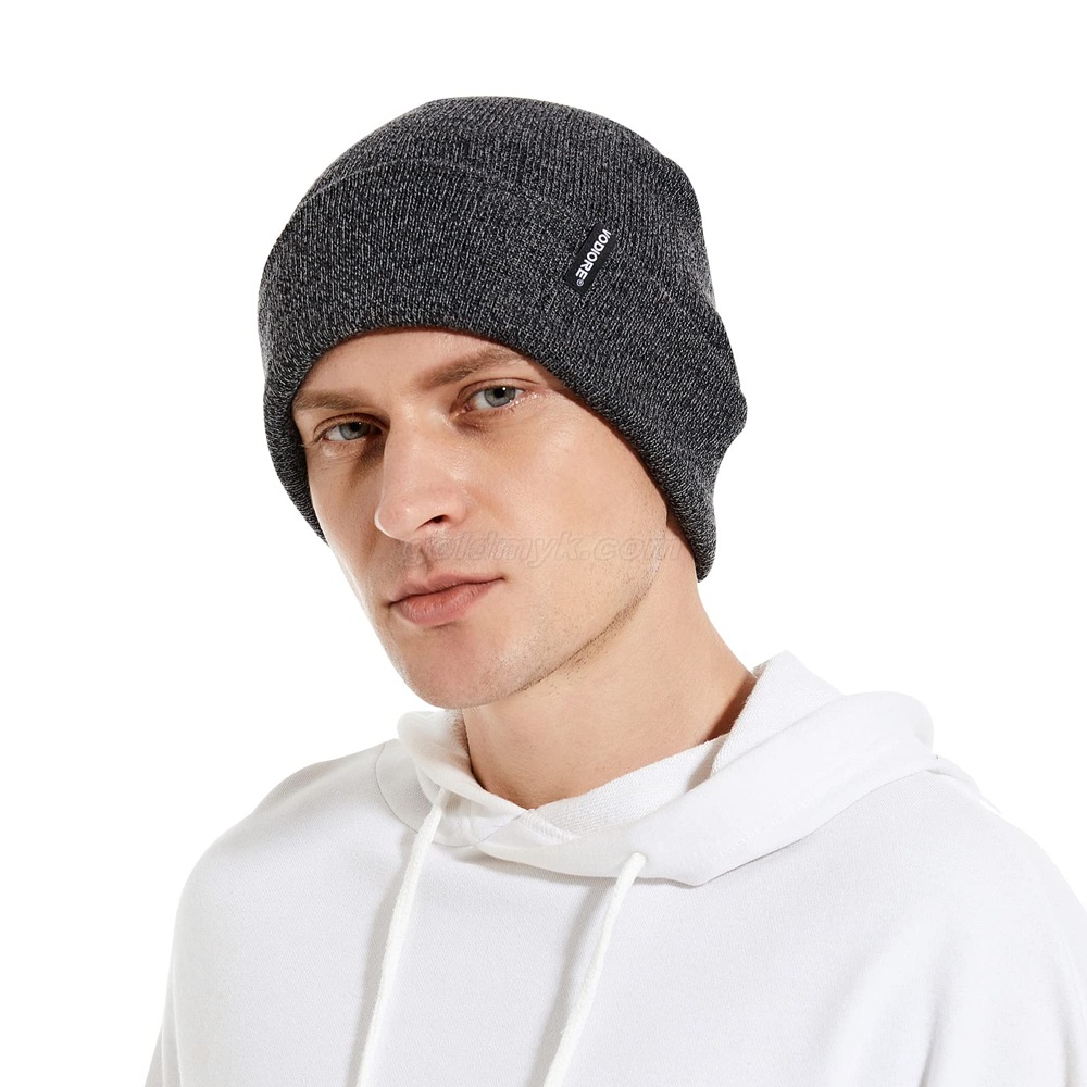 001006 dark heather gray knitted hat 001006 ダークヘザーグレー ニット帽