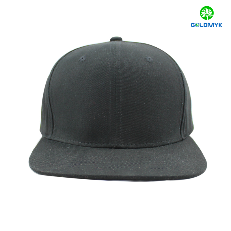 ロゴなしのコットンスナップバックキャップ