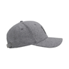 カスタムヘザーグレーカラーファブリックメランジュカラー構造化された野球帽と刺繍パッチ付きの帽子
