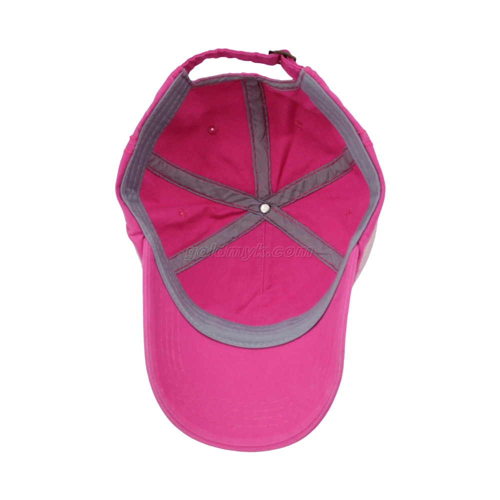 重いステッチ洗浄コットン5パネルカスタムロゴデザイン付きの構造化されていないソフトキャップと帽子