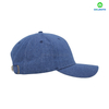 カスタム100％コットンツイルデニムネイビーブルー6パネル野球帽子帽子TPUロゴ女性男性刺繍ビジネスのためのスポーティデザイン
