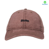 カスタムロゴ100％コットンツイルファブリックダークブラウン6パネルベースボールキャップビジネスまたはストリートウェアメンと女性のためのスポーティスタイル