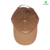 カスタムキャメル100％コットンツイルファブリックカスタムロゴフラット刺繍野球キャップハットは、女性と男性のカスタム刺繍ができます 