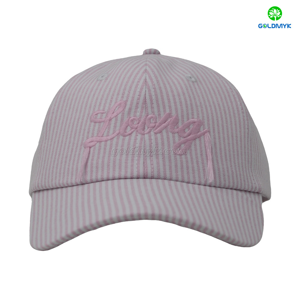 100％コットンツイルピンク野球帽子カスタマイズ可能なOEMスポーティーストリートスタイルテリーファブリックドットパターン中国工場から直接